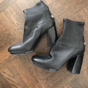 Tory Burch Leather Sock Booties